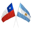 Banderas de Argentina y Chile